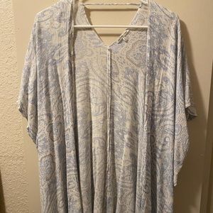 Flowy printed cardigan